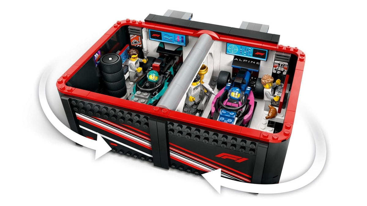 LEGO® City 60444 F1® Garage mit Mercedes-AMG & Alpine Rennautos