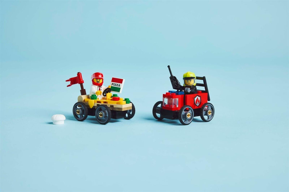 LEGO® City 60458 Pizzalieferwagen vs. Löschauto