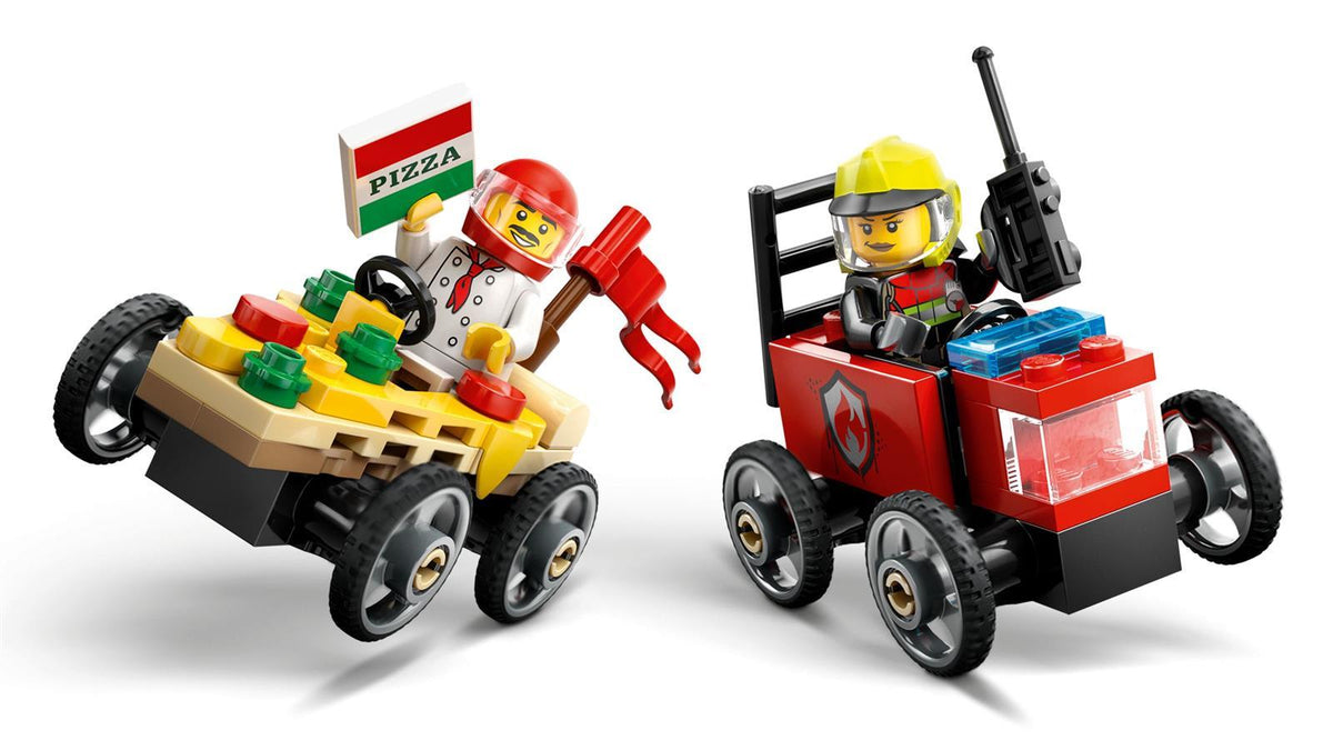 LEGO® City 60458 Pizzalieferwagen vs. Löschauto