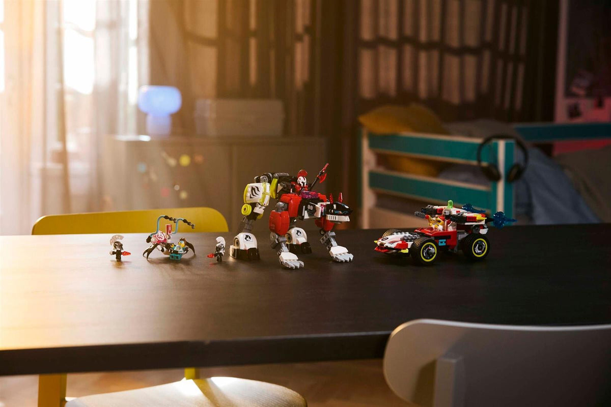 LEGO® Dreamzzz™ 71497 Coopers Tiger-Mech und Zero's Hot Rod Auto