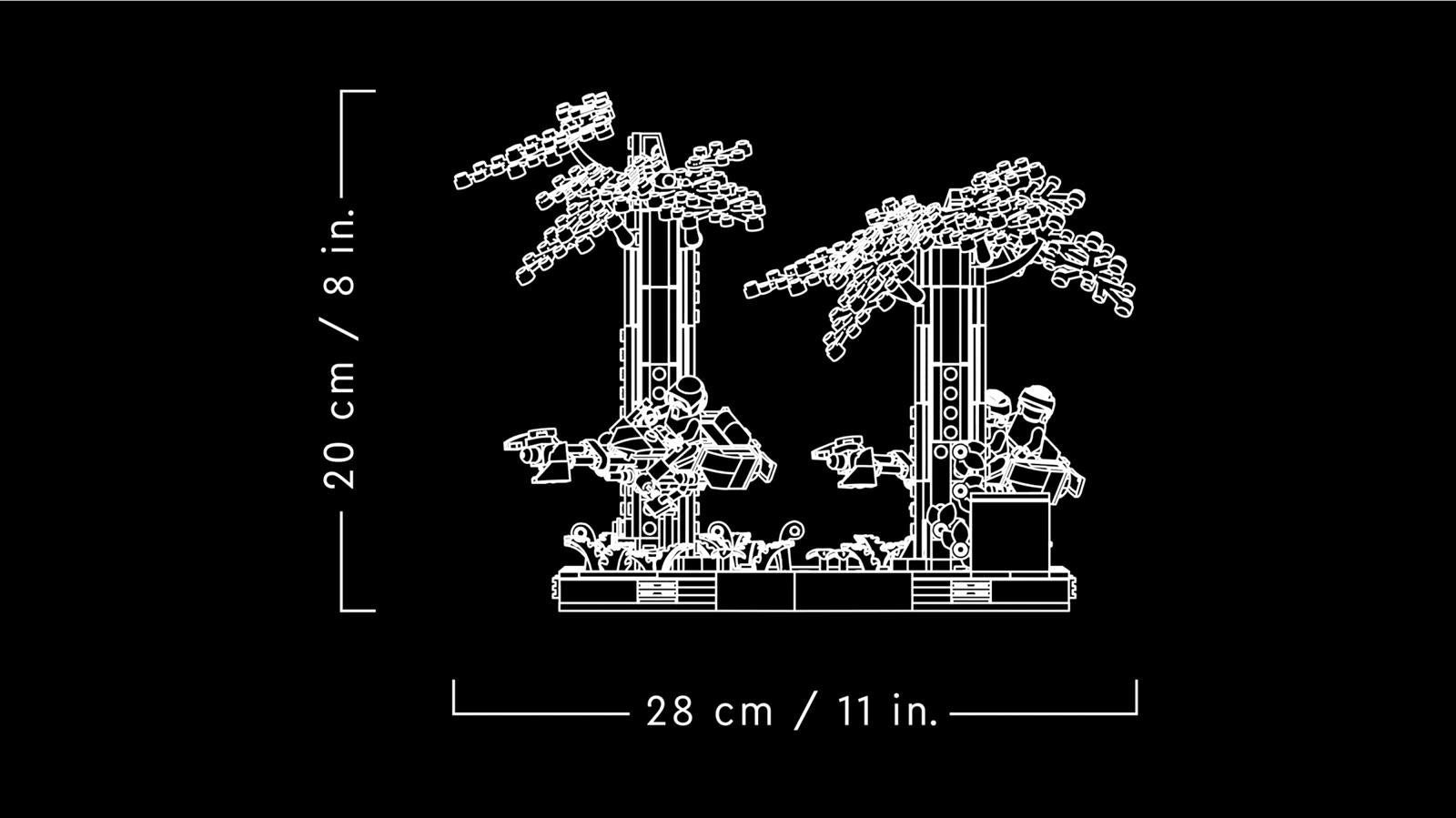 LEGO® Star Wars™ 75353 Verfolgungsjagd auf Endor™ – Diorama