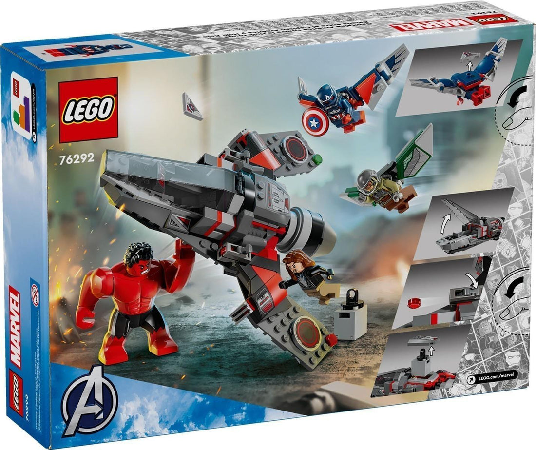 LEGO® Super Heroes 76292 Showdown zwischen Captain America und Red Hulk