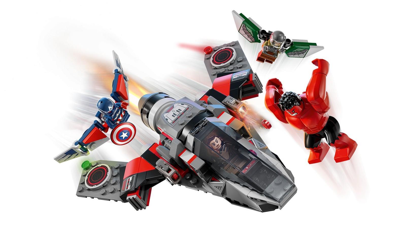 LEGO® Super Heroes 76292 Showdown zwischen Captain America und Red Hulk