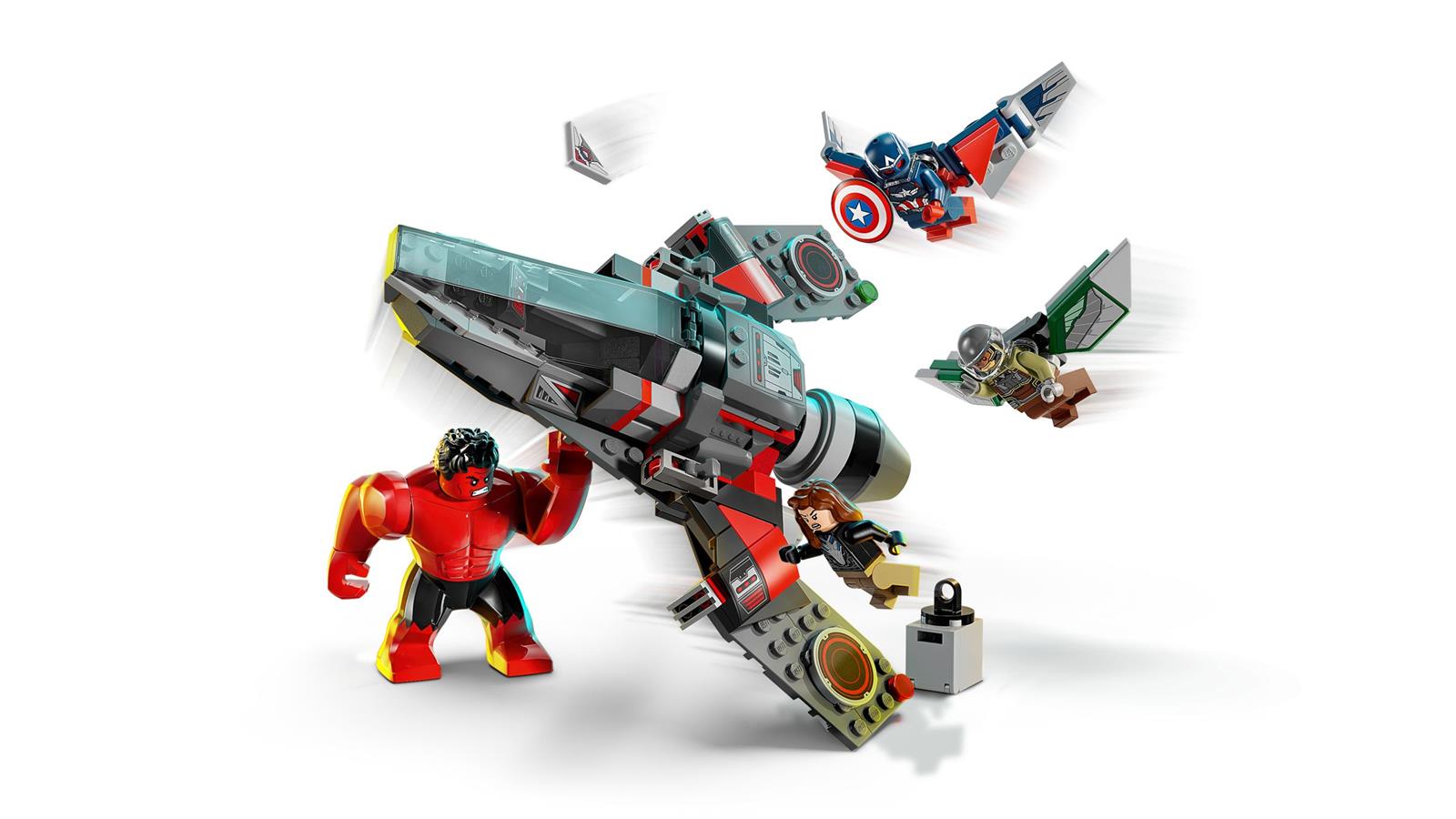 LEGO® Super Heroes 76292 Showdown zwischen Captain America und Red Hulk