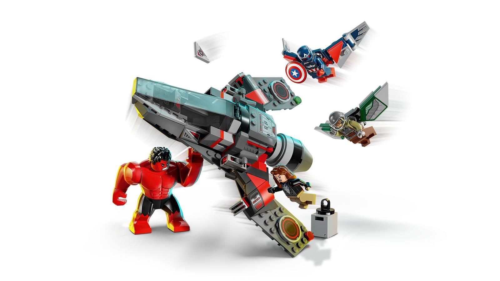 LEGO® Super Heroes 76292 Showdown zwischen Captain America und Red Hulk