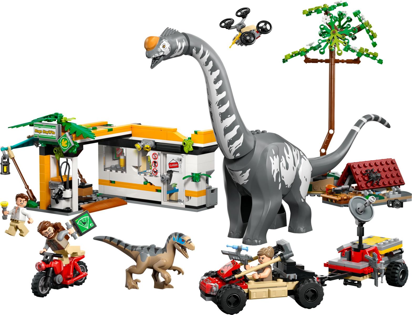 LEGO® Jurassic World™ 76973 Raptor & Titanosaurus: Große Fährtensuche