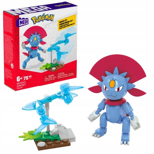 Mega Construx GDW29 HTJ02 - Pokémon Weavile Bauset mit 75 Bausteinen, ab 6 Jahren